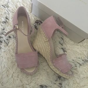 Marc Fisher Kickoff Wedges Brand New 7 Pink